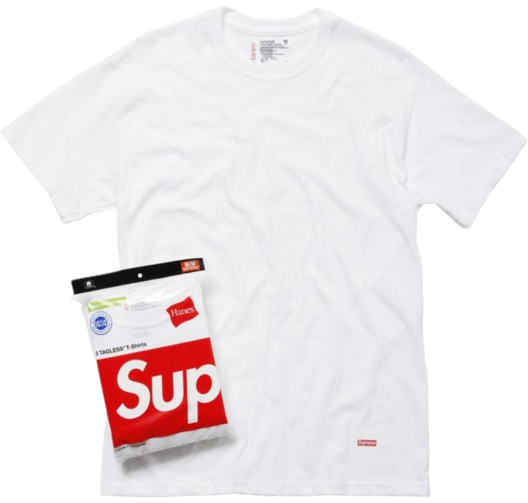 Supreme x Hanes Tagless Tees (3 Pack)